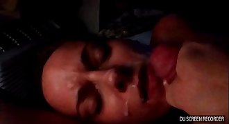 Huge facial for my beautiful wife