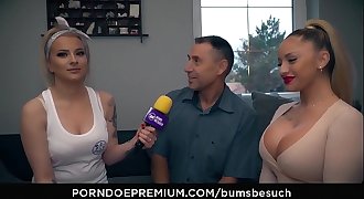 BUMS BESUCH - Busty German porno starlet Dana Jayn fucks mature amateur fanboy